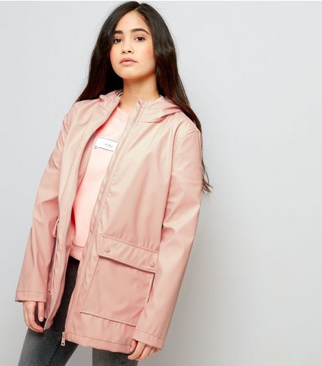 Teens Shell Pink Matte Anorak | New Look