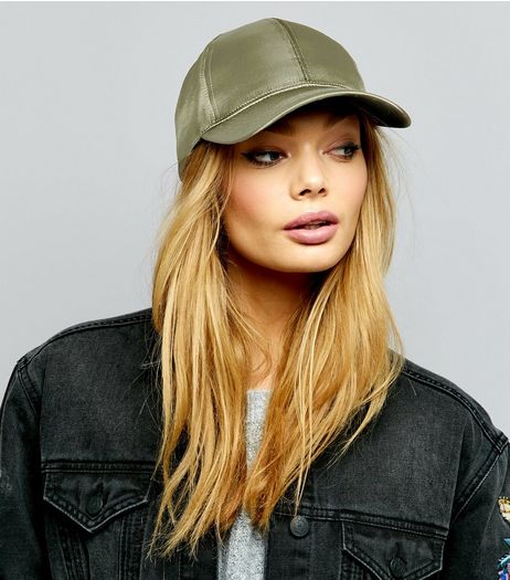 Khaki Sateen Cap | New Look