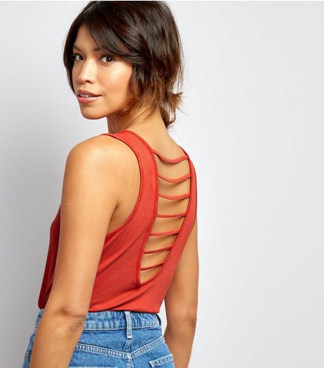 Orange Multi Strap Back Vest | New Look