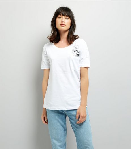 Noisy May White Slogan Print Top | New Look