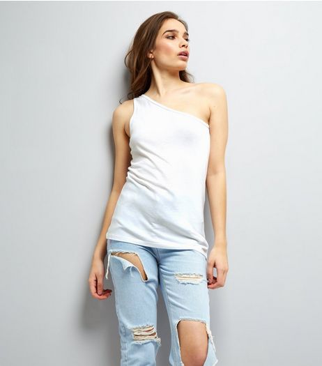 White Off the Shoulder Vest | New Look
