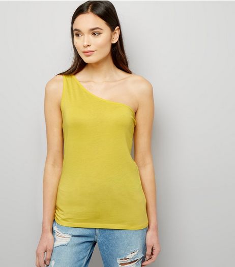 Yellow Off the Shoulder Vest | New Look
