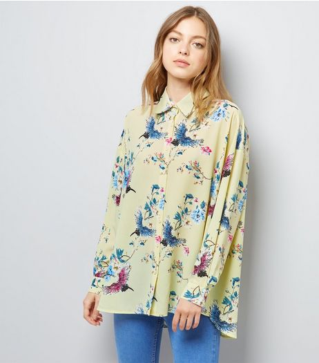 Cameo Rose Yellow Floral Print Shirt | New Look