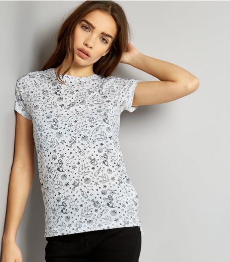 Brave Soul White Nautical Print T-Shirt | New Look