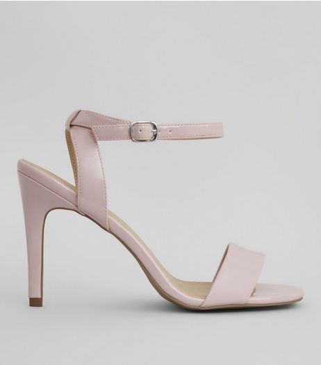 Pink Patent Ankle Strap Heels | New Look