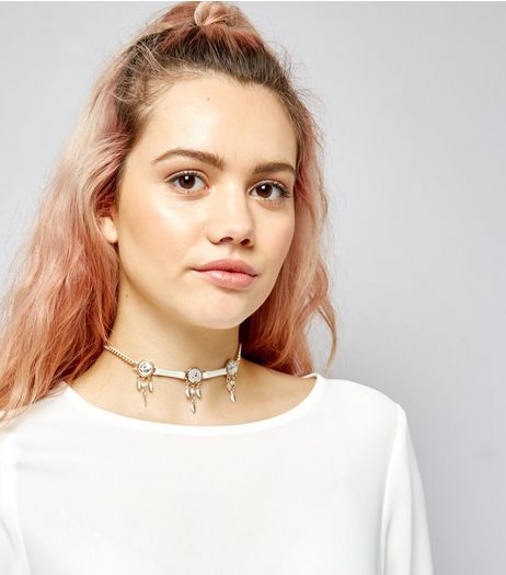 Gold Dream Catcher Choker | New Look
