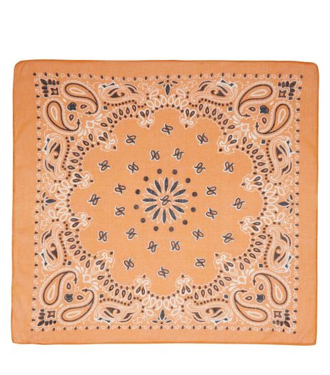 Orange Paisley Print Bandana | New Look
