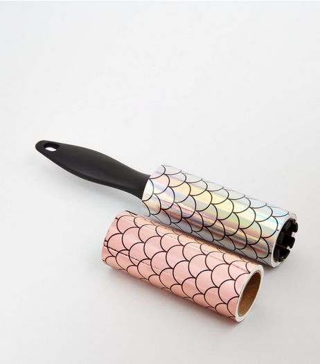 2 Pack Silver and Rose Gold Mermaid Lint Rollers | New Look