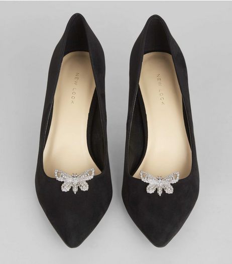 Silver Butterfly Shoe Clips | New Look