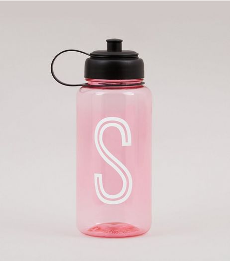 Pink Initial S Water Bottle | New Look