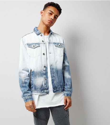 Blue Tie Dye Denim Jacket | New Look