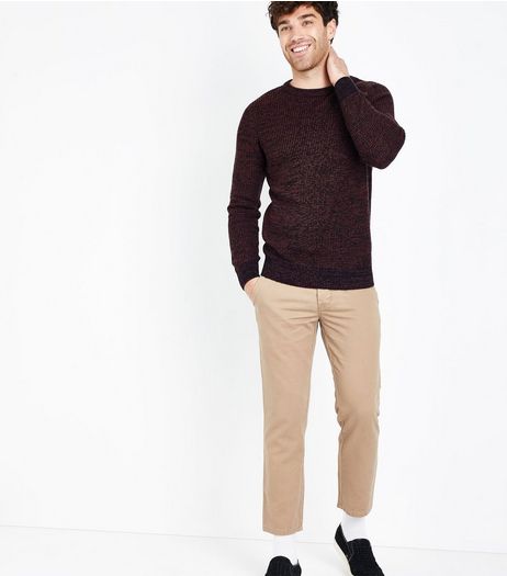 Stone Cropped Slim Leg Chinos | New Look