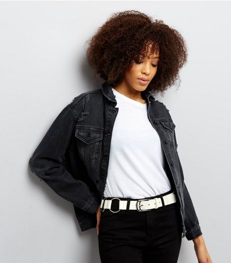 White Ring Loop Belt | New Look