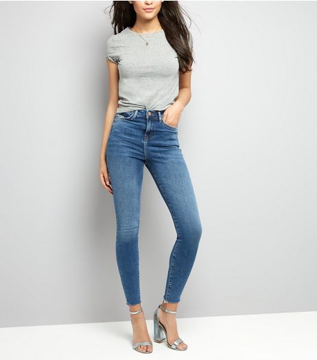Tall Blue Skinny Shaper Jeans | New Look