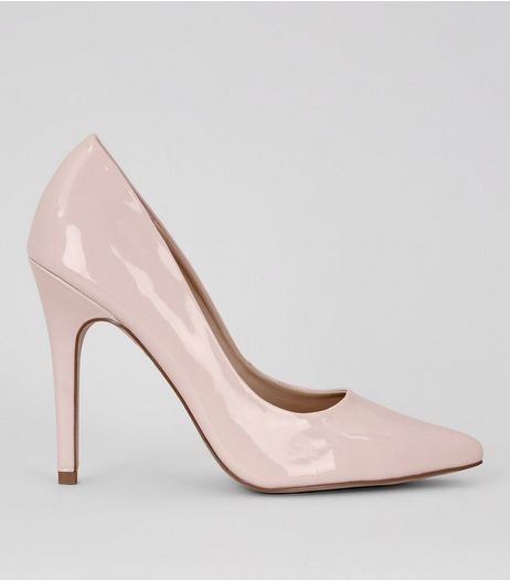 Pink Patent Pointed Court Shoe | New Look