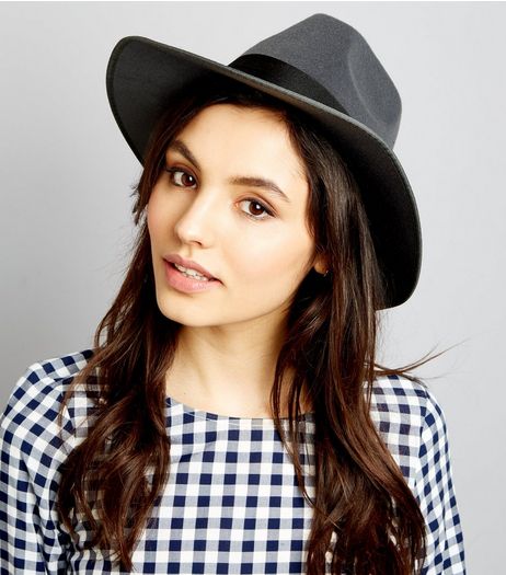 Grey Fedora Hat | New Look