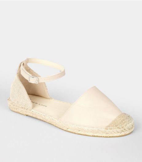 Wide Fit Nude Pink Espadrille Sandals | New Look