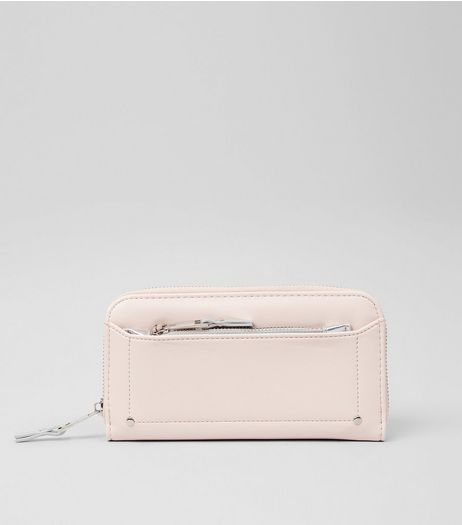 Cream Zip Around Purse | New Look