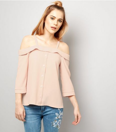 Cameo Rose Bardot Neck 3/4 Sleeve Top | New Look