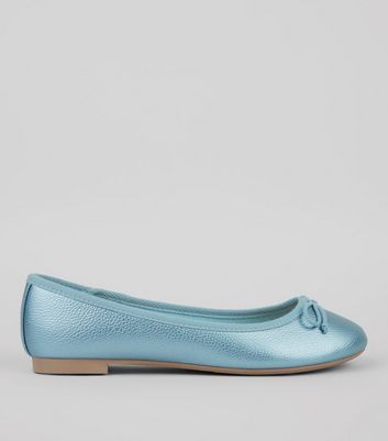light blue ballet pumps