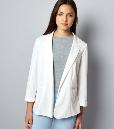 Teens White Blazer | New Look