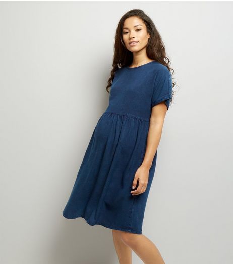 Maternity Blue Smock Dress | New Look