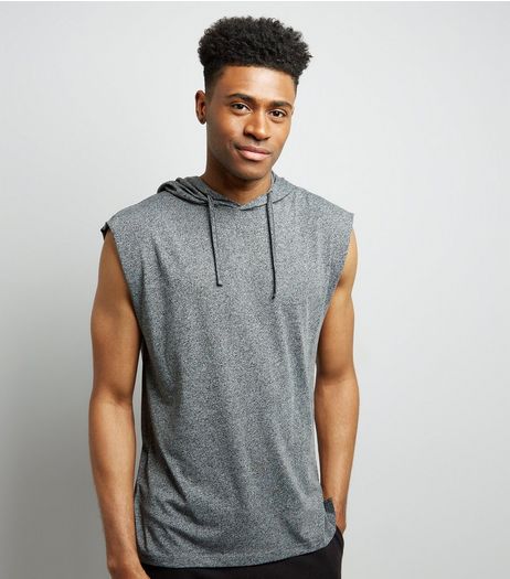 Light Grey Sleeveless Hoodie | New Look