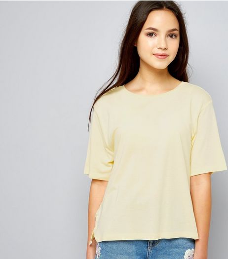 Teens Yellow D Ring Side T-Shirt | New Look