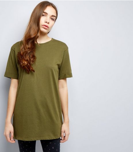 Tall Khaki Oversized T-Shirt | New Look