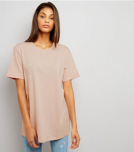 Tall Shell Pink Oversized T-Shirt | New Look