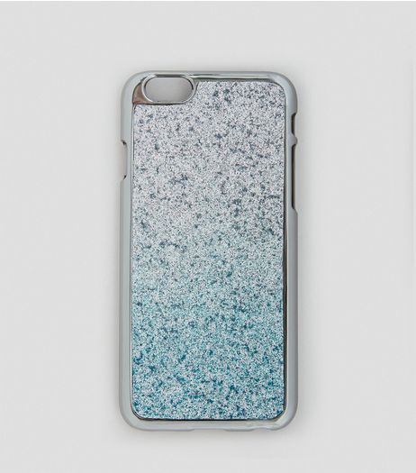 Silver Glitter Ombre iPhone 7 Case | New Look