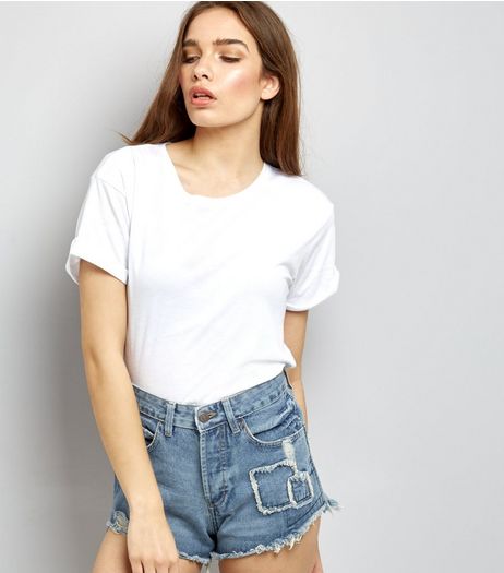 Urban Bliss Ripped Denim Shorts | New Look