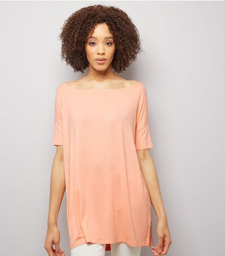 Orange Off The Shoulder Top | New Look