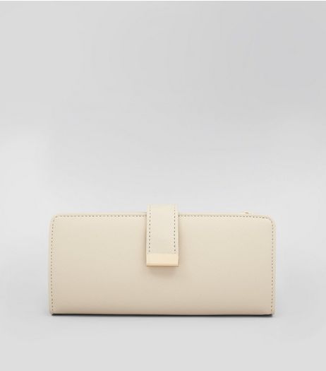 Cream Double Pouch Purse | New Look