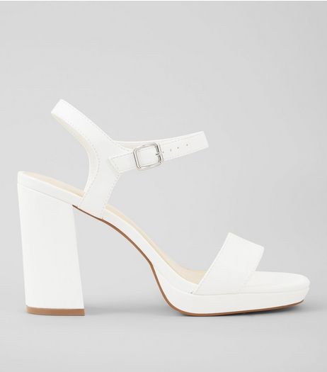 Wide Fit Chunky Block Heels | New Look
