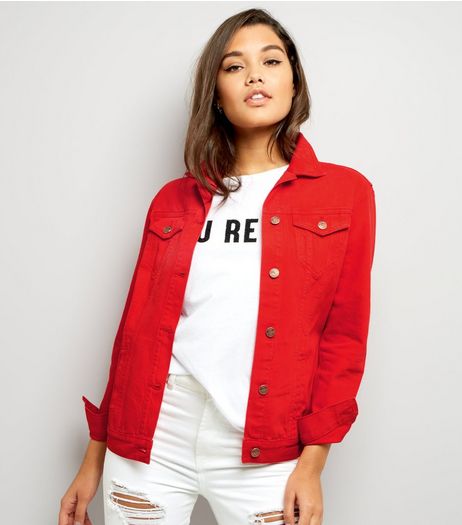 Red Denim Jacket | New Look
