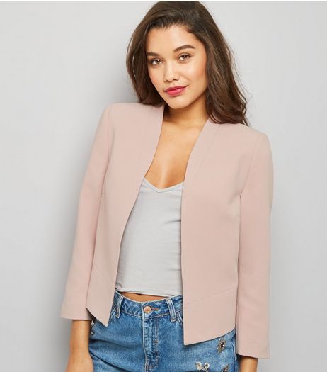 Tall Shell Pink Cropped Jacket | New Look
