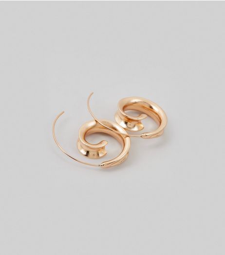 Gold Twist Earrings | New Look