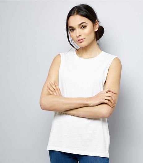 White Sleeveless Top | New Look