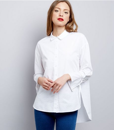 Innocence White Bell Sleeve Shirt | New Look