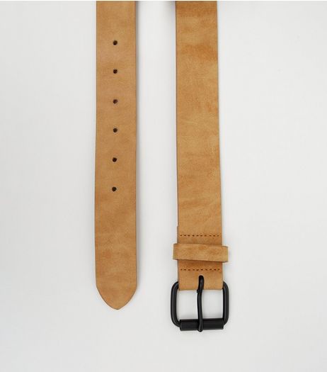 Stone Suedette Belt | New Look