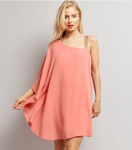 Pink Chain Strap Off the Shoulder Dress | New Look