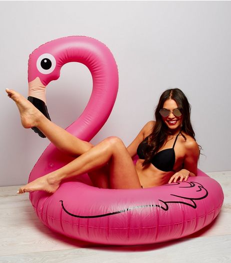Pink Flamingo Inflatable Pool Float | New Look