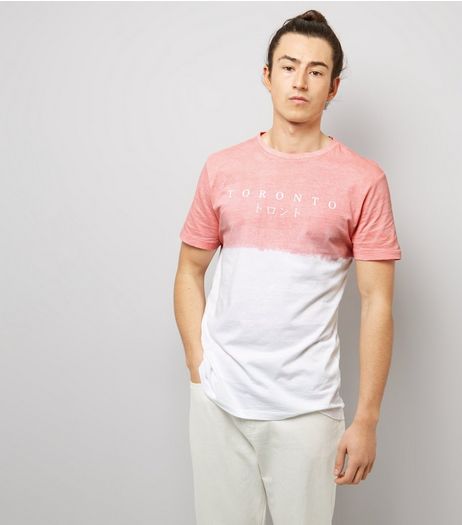 Pink Dip Dye Toronto Print T-Shirt | New Look