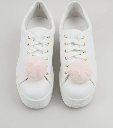Pink Pom Pom Shoe Clips | New Look