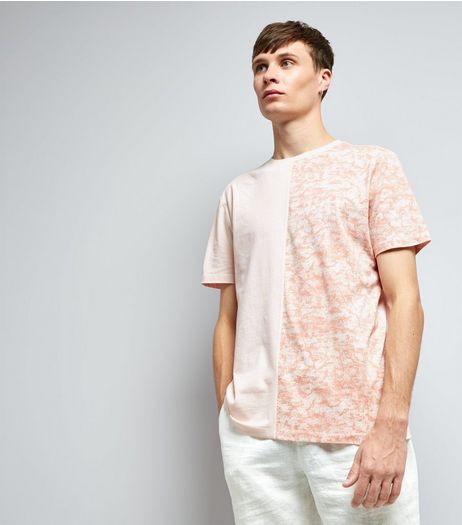 Pink Spliced T-Shirt | New Look