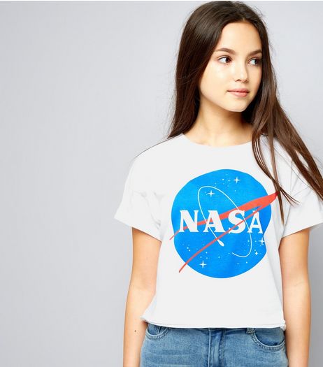 Teens White NASA Print T-Shirt | New Look