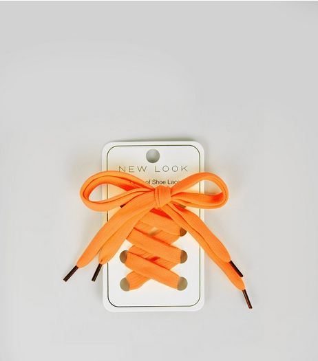 Neon Orange Shoe Laces | New Look