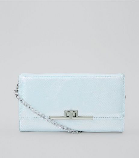 Silver Pearly Purse Clutch | New Look