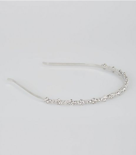Silver Diamante Stone Headband | New Look